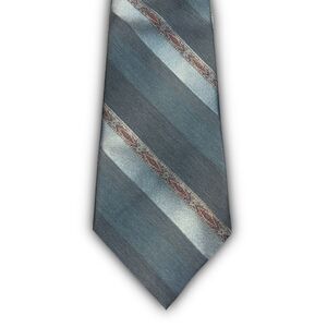 Vintage Cappuccino Blue Striped Tie